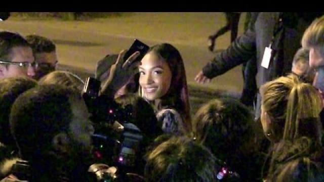 'Model Jourdan Dunn at the H&M fashion show in Paris'