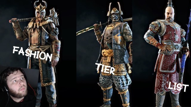 'For Honor Fashion TIER List!'