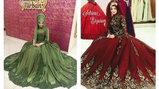 'New beautiful Muslim wedding ball Gown||Hijab fashion|Muslim wedding wear'