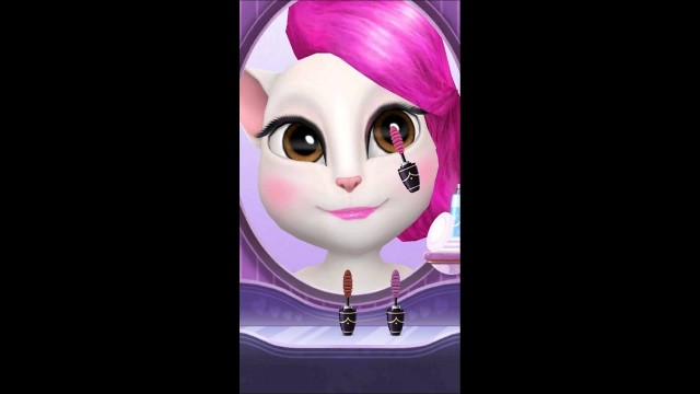 '[My Talking Angela]Glam rock style and makeup #2 tutorial'