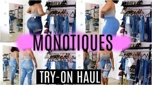 'Monotiques Jeans Try On Haul With Sizing- Jeans, Plus- Size, Curvy'