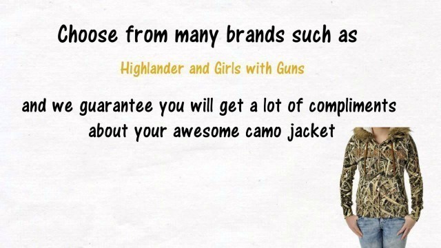 'Fashionable Camouflage Jackets, Coats and Camo outerwear'