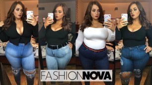 'Fashion Nova Curve DENIM Try on + Haul 2019 [Plus-Size] | OLIVIASWORLD95'