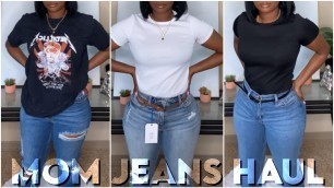 'FASHION NOVA JEANS HAUL | TRYING ON MOM JEANS FROM FASHION NOVA! (SIZE 7 and 9)'