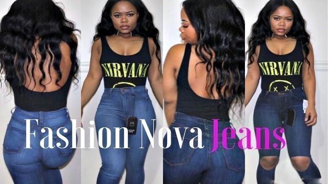 'FASHION  NOVA BOOTY JEANS | REVIEW & TRY ON|'