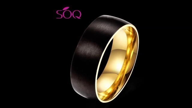 'European and American fashion accessories titanium steel no inlaid glossy ring'