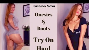 'Onesies and Boots Try On--Fashion Nova Men'