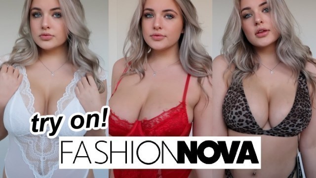 'can’t believe i’m doing a lingerie haul... fashion nova + kendra rowe'