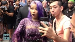 'Nicki Minaj Wardrobe Malfunction Outside NYFW Event'