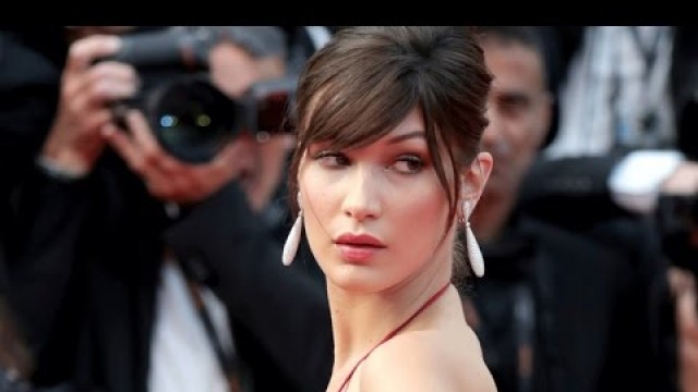 'Bella Hadid Narrowly Avoids Wardrobe Malfunction in Plunging Red Dress in Cannes'