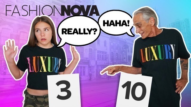 'Grandpa REACTS to FASHION NOVA Outfits **Who Wore It Better CHALLENGE**