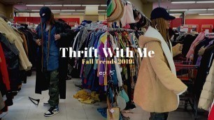 'THRIFT WITH ME: Fall Trends 2019 || HAUL & TRY-ON'