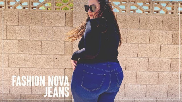 'PLUS SIZE FASHION TRY ON HAUL | Trying Fashion Nova Curve Jeans | Sometimes Glam'