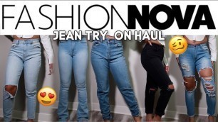 'FASHION NOVA JEAN TRY ON HAUL SIZE 5'