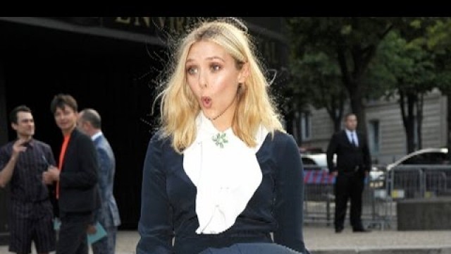 'OOPS! Elizabeth Olsen Channels Marilyn Monroe with a Wardrobe Malfunction at Paris Fashion Week!'