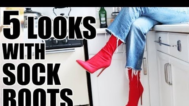 'HOW TO STYLE SOCK BOOTS | OUTFIT IDEAS TO STEAL!!'