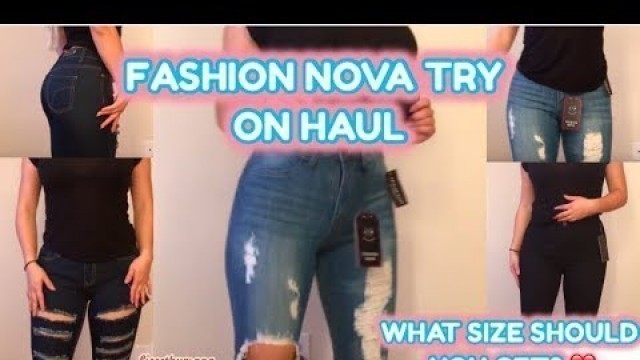 'fashion nova try on haul (jeans size 3)'