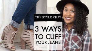 'HOW TO CUFF YOUR JEANS FOR ANKLE BOOTS | STYLE CHAT FRIDAY'