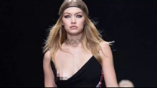 'Gigi Hadid has Versace runway slip'