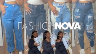 'FASHION NOVA DENIM TRY-ON HAUL