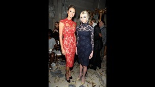 'Stacy Keibler & Taylor Momsen Marchesa New York Fashion Week Fall 2012'