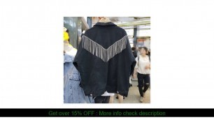 'Spring European and American Style Fashion Denim Jacket Jacket Heavy Industry Rhinestone'