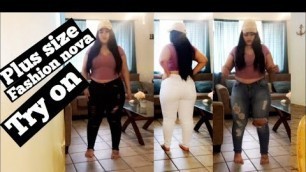 '(PLUS SIZE)  1x Fashion nova  try on'