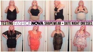 'Testing Fashion Nova Curve Shapewear Haul + Date Night Dresses | FEB 2020'