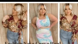 'First Time Trying Fashion Nova Curve! PLUS SIZE Try-on Haul and Review!'