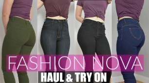 'Huge Fashion Nova Try On Haul & Review | Jeans For Curvy Women'