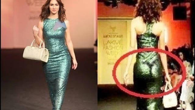 'Lauren Gottlieb wardrobe malfunction show butt line on Fashion Week 2015 Winter'