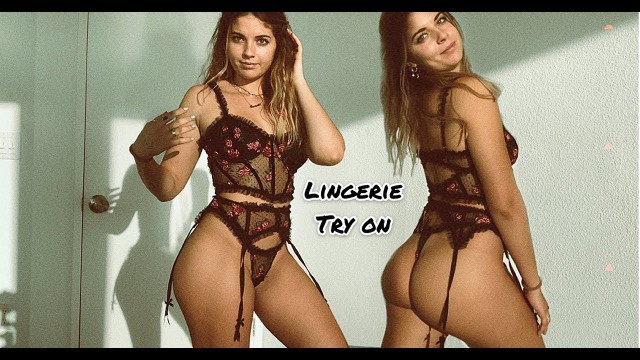 'Victoria\'s Secret Lingerie Try on Haul (For love &  lemons)'