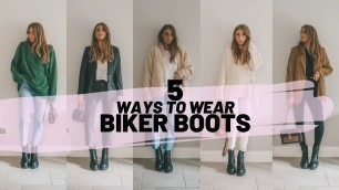 'HOW TO STYLE BIKER BOOTS // Chunky Boots Styling Video // Sinead Crowe'