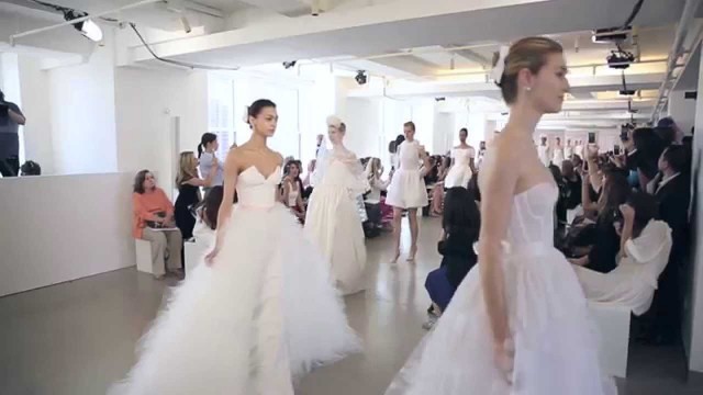 'Behind-the-Scenes: Oscar de la Renta Spring 2016 Bridal Show'