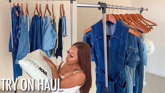 'Fashion Nova Jeans + denim collection Try-on Haul | OG Parley'