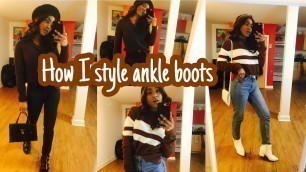 'How I Style Ankle Boots outfit ideas