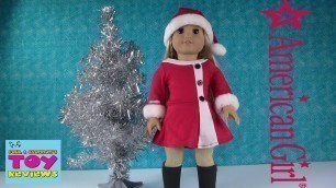 'AG Julie Santa Dress & Fashion Boots Unboxing | Let\'s Play Dress Up | American Girl |  PSToyReviews'