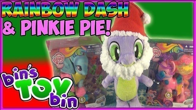 'Santa Spike Brings My Little Pony Rainbow Dash & Pinkie Pie Fashion Style! by Bin\'s Toy Bin'