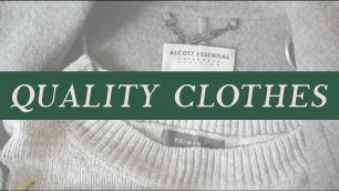 'BUY QUALITY CLOTHES || Tips to buy quality clothes even in fast fashion stores'