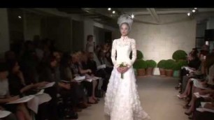 'Oscar de la Renta Bridal - Spring 2011 -  Videofashion Daily'