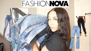 'Huge Fashion Nova Jeans Haul *Fall Favorites* Size 5 & 7'