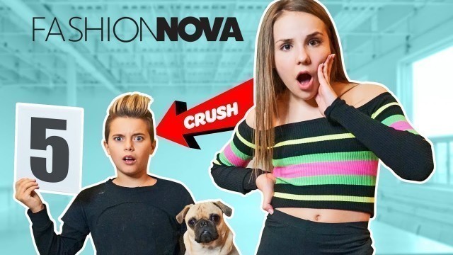 'My Crush REACTS To FASHION NOVA Outfits (Poshmark) *FUNNY* | Piper Rockelle'