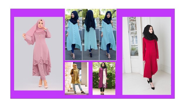 'Muslim girls modern dress with hijab style//Latest Hijab Fashion Stylish Winter Hijab Style 2020'