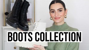 'My Winter Boot Collection: Chunky Boots, Biker Boots and Flat Boots | Peexo'