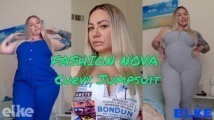 'Review: Favorite NEW Plus Size Curvy FASHION NOVA jumpsuits| Elke'