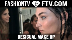 'Makeup styling at Desigual Spring/Summer 2016 | New York Fashion Week | FTV.com'