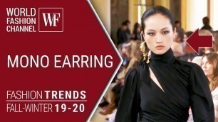 'Mono earring | Fashion trends fall winter 19/20'