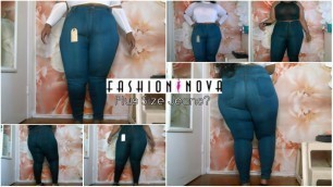 'Fashion Nova PLUS SIZE JEANS | Try-On + Review | 3XL'