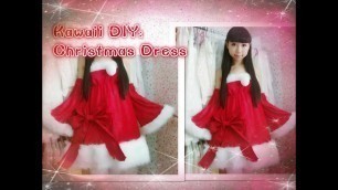 'Christmas DIY: DIY Santa Christmas Dress Inspired by luka megurine + DIY Winter Sleeves'