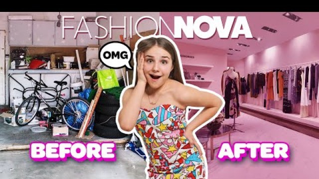 'I Turned my Garage into a $10,000 Fashion Nova DREAM CLOSET **SURPRISE REACTION**